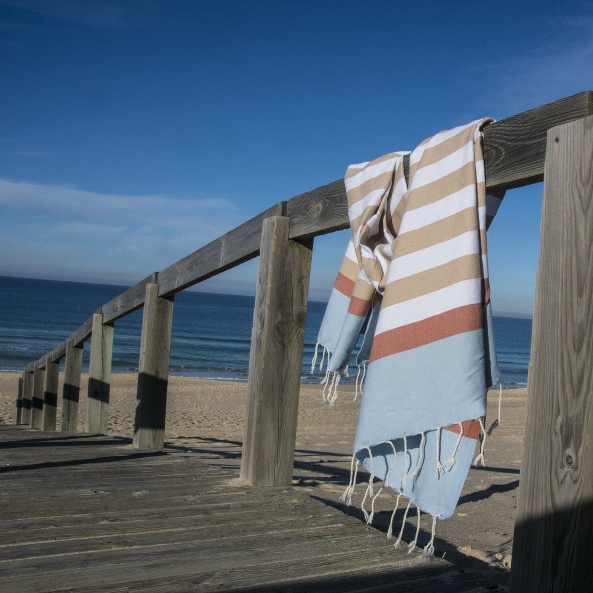 Arcachon - Fouta Tricolore - Beige