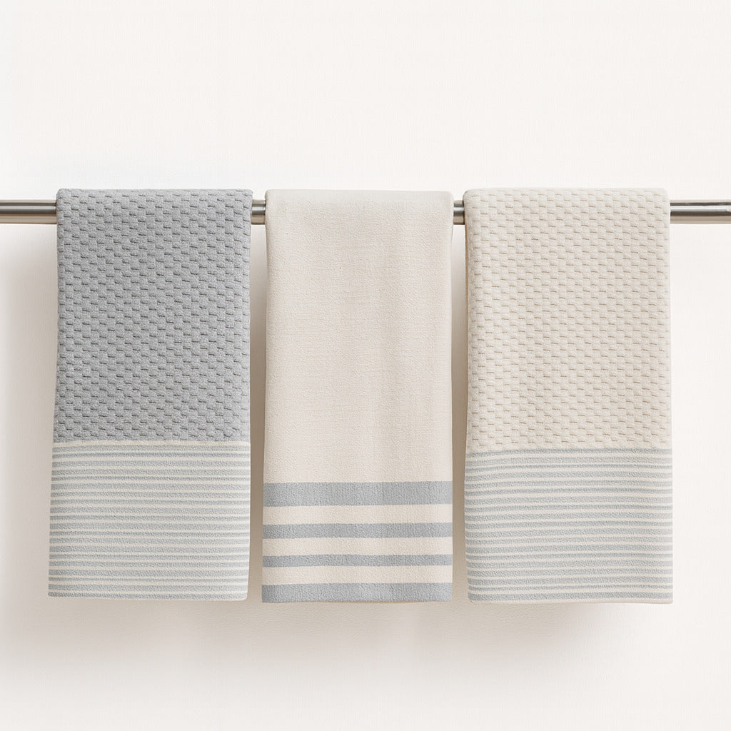 Mahdia - Torchon (X3) - Gris Perle