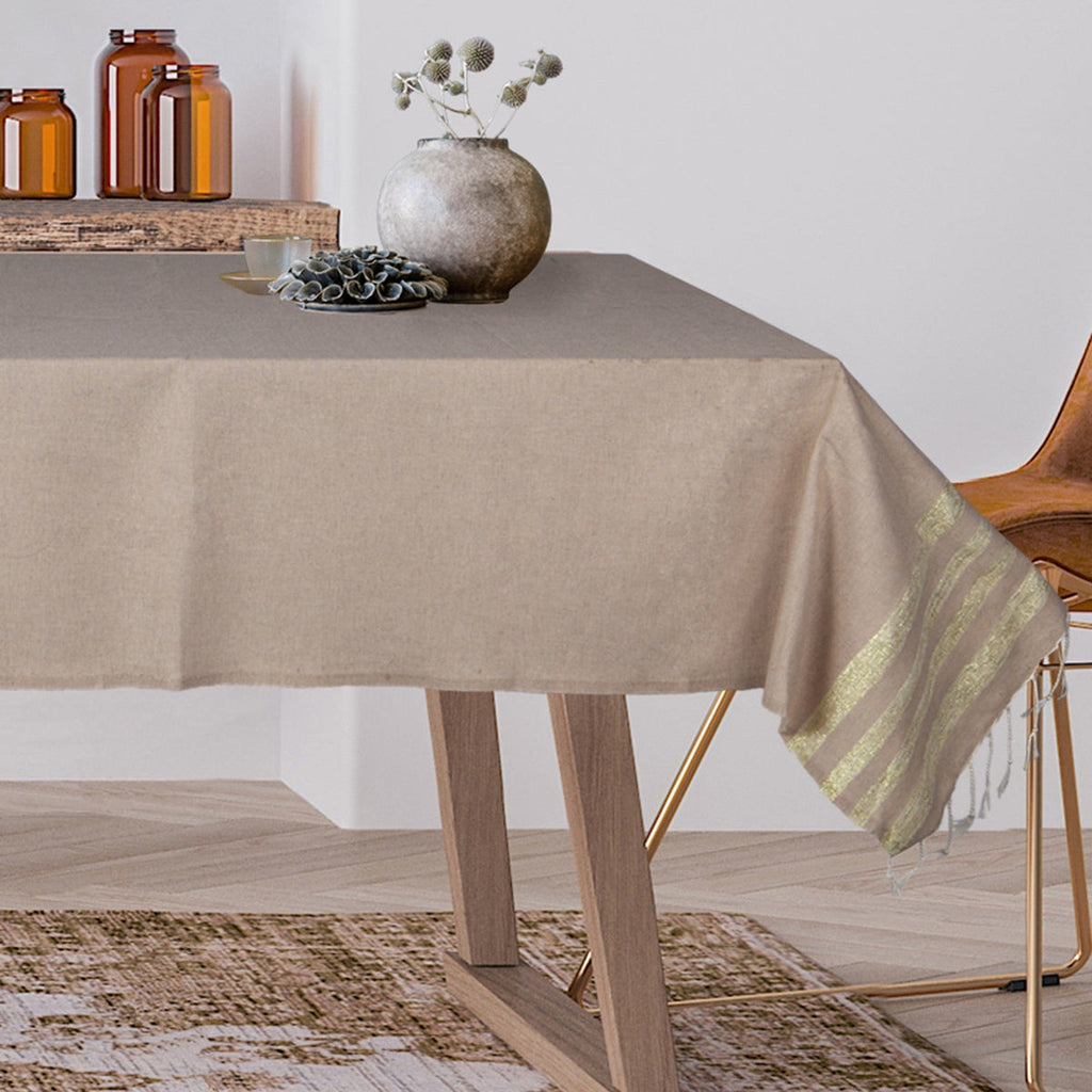 Hamptons - Nappe - Beige/Or