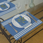 Mahdia - Set De Table (X4) - Bleu Grec