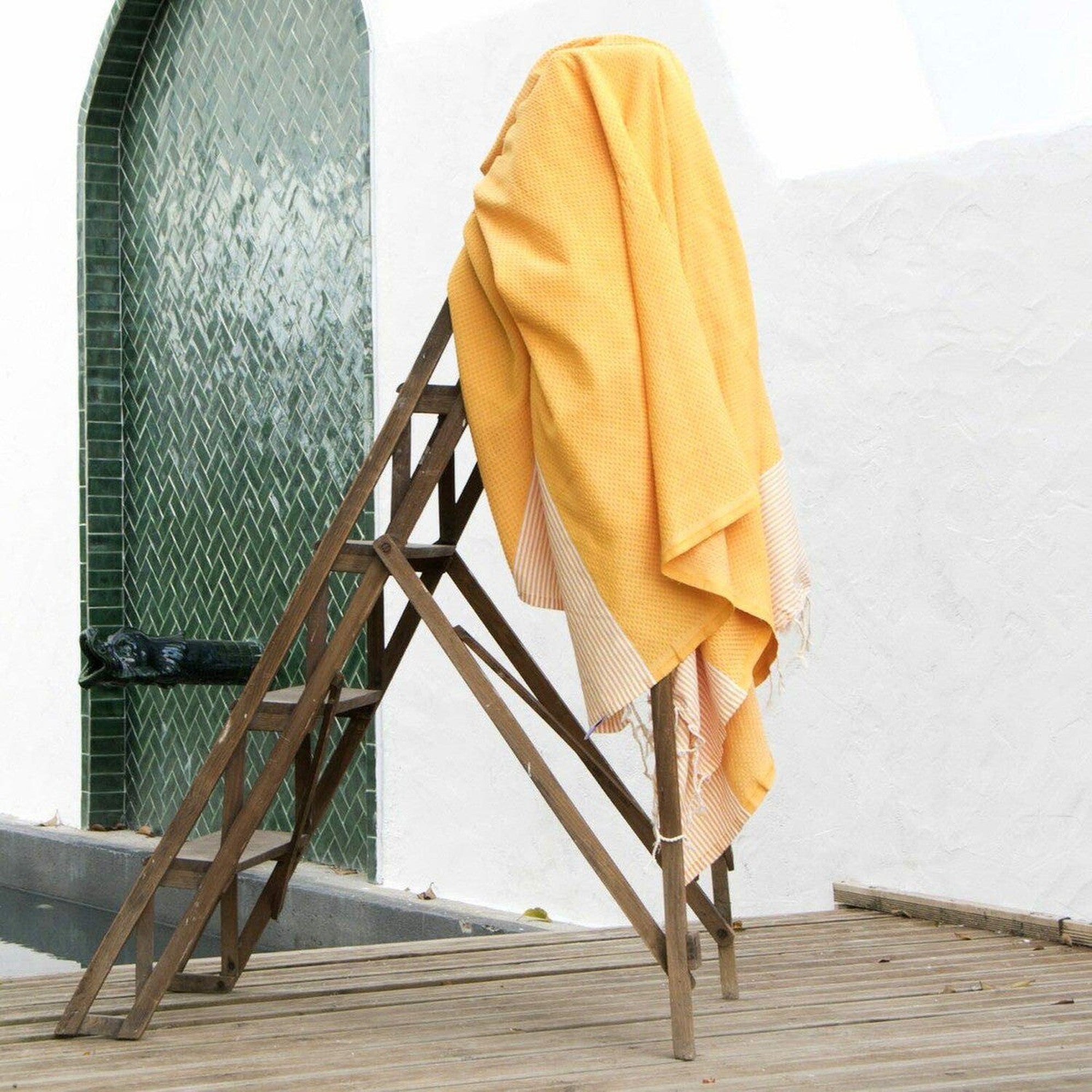 Ibiza - Fouta Xxl - Jaune Safran