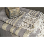 Hamptons - Foutas De Bain (1 Grande et 2 Petites) - Taupe Clair/Or