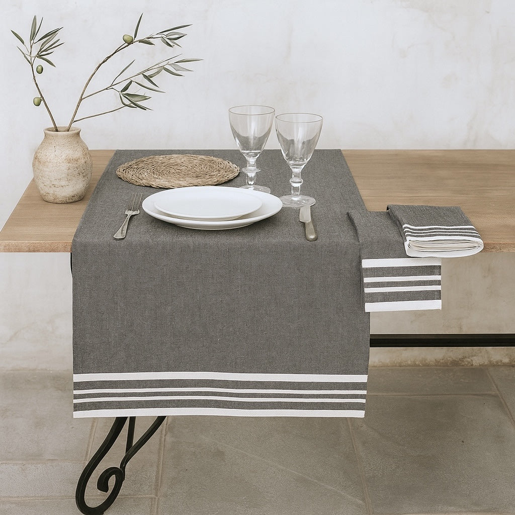 Mahdia - Chemin De Table - Gris Moyen