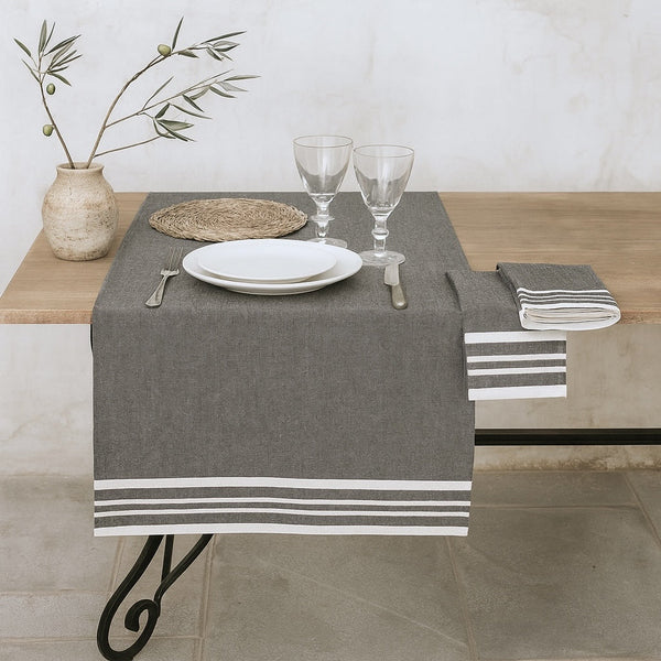 Mahdia - Chemin De Table - Gris Moyen
