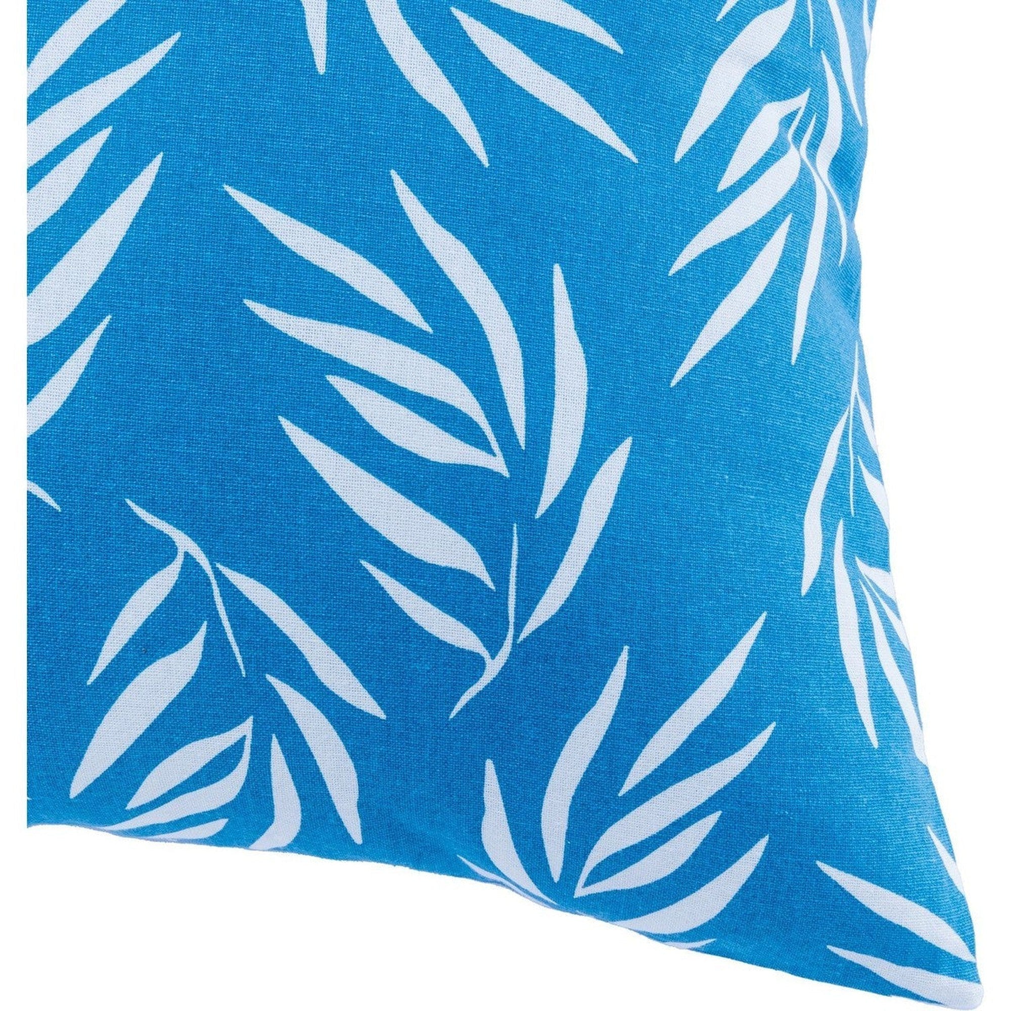Foliage - Housse De Coussin D'Extérieur - Bleu