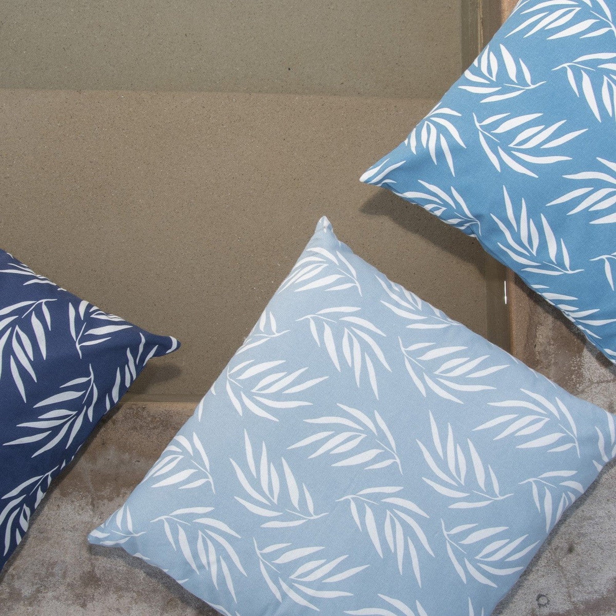 Foliage - Housse De Coussin D'Extérieur - Bleu