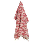 Poisson - Fouta Jacquard - Rouge Corail