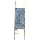 Feuille - Fouta Jacquard - Bleu Jean