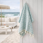 Feuille - Fouta Jacquard - Vert Sauge