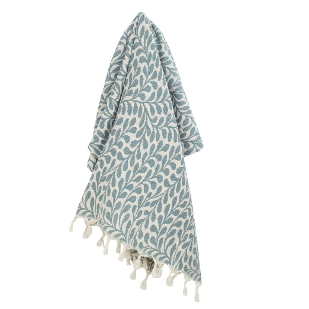 Feuille - Fouta Jacquard - Vert Sauge