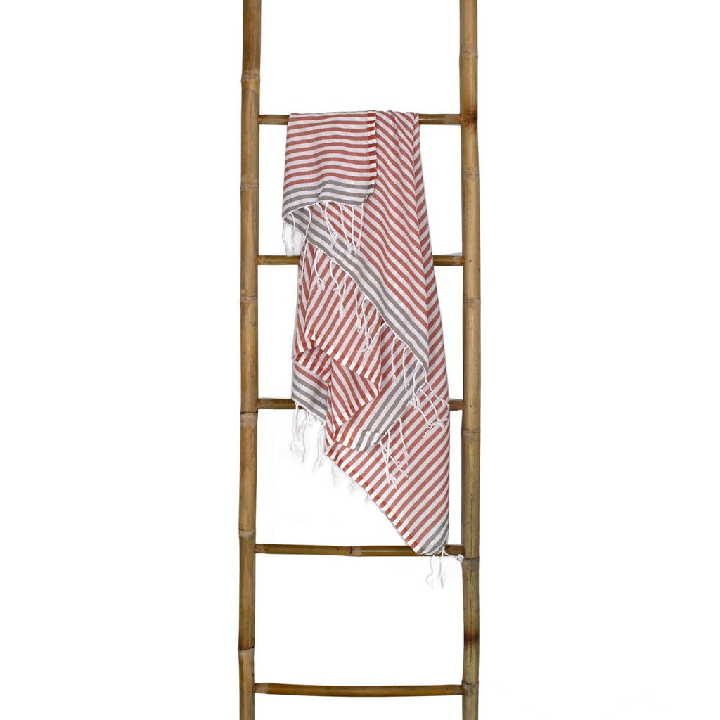 Bora Bora - Fouta Paréo - Terracotta/Taupe Clair