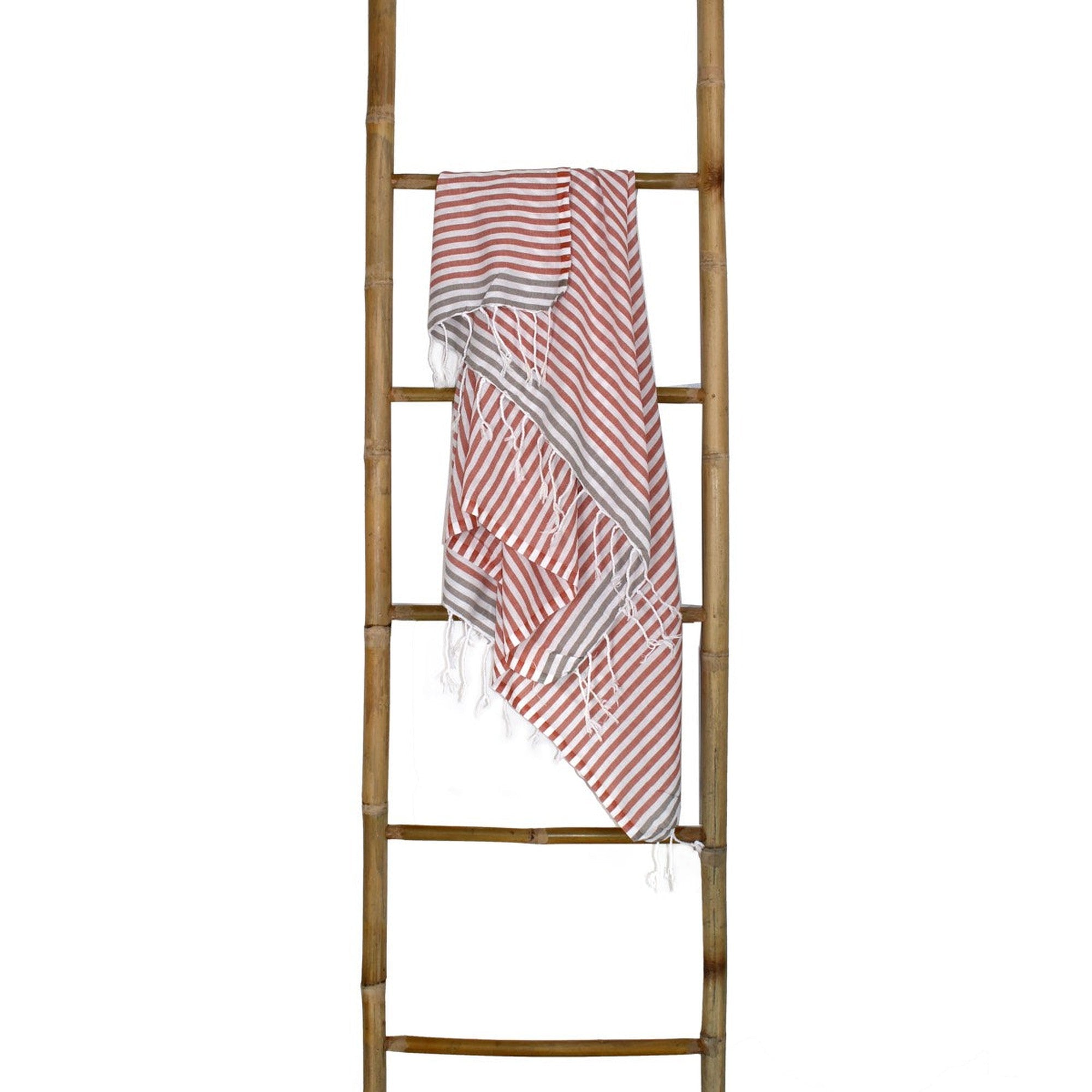 Bora Bora - Fouta Paréo - Terracotta/Taupe Clair