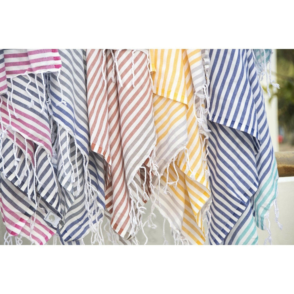 Bora Bora - Fouta Paréo - Terracotta/Taupe Clair