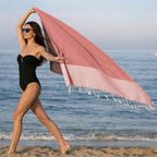 Ibiza - Fouta Nid D'Abeille - Rose Argile