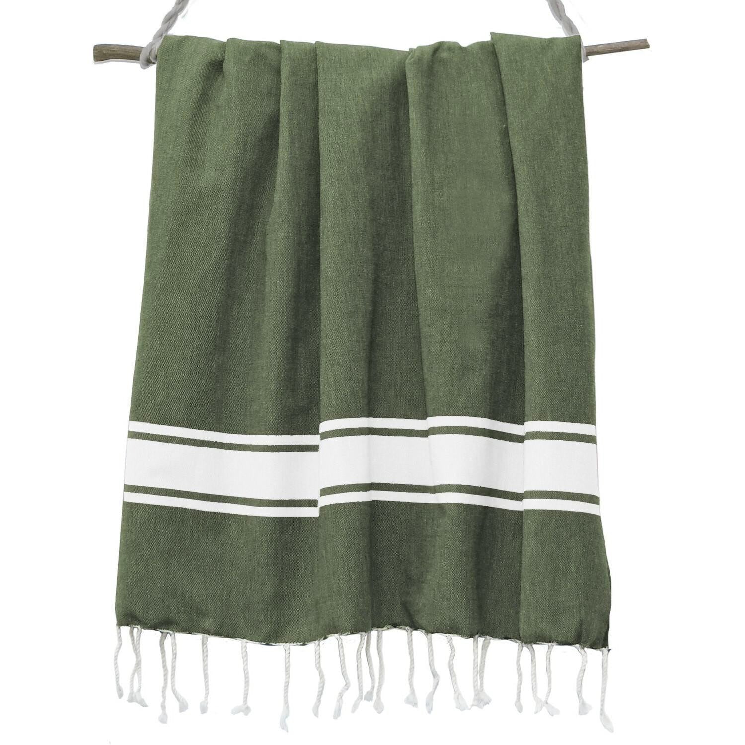 St Tropez - Fouta Xxl - Vert Kaki