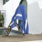 St Tropez - Fouta Xxxl - Bleu Grec