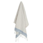 Bora Bora - Fouta Paréo - Beige/Bleu Jean