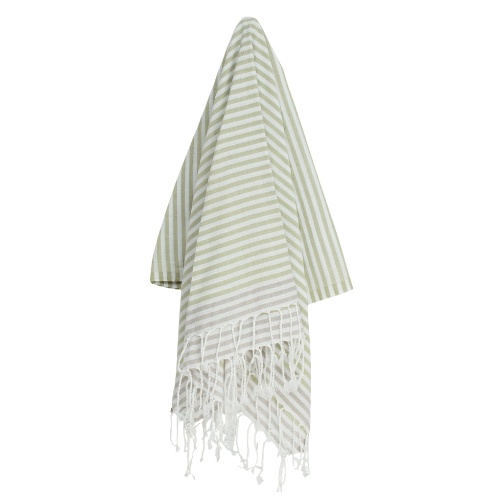 Bora Bora - Fouta Paréo - Vert Amande/Taupe Clair