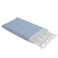 Bora Bora - Fouta Paréo - Bleu Orage/Beige