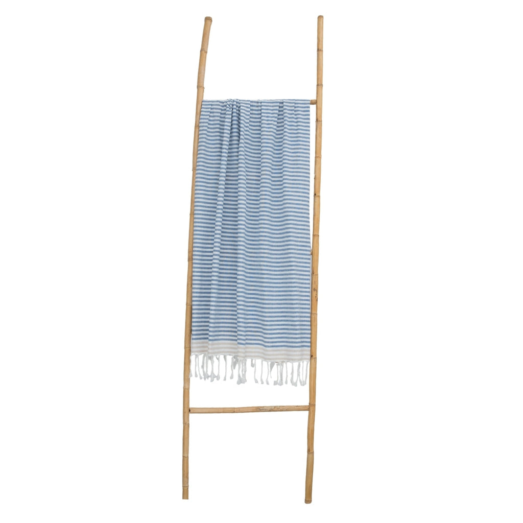 Bora Bora - Fouta Paréo - Bleu Orage/Beige