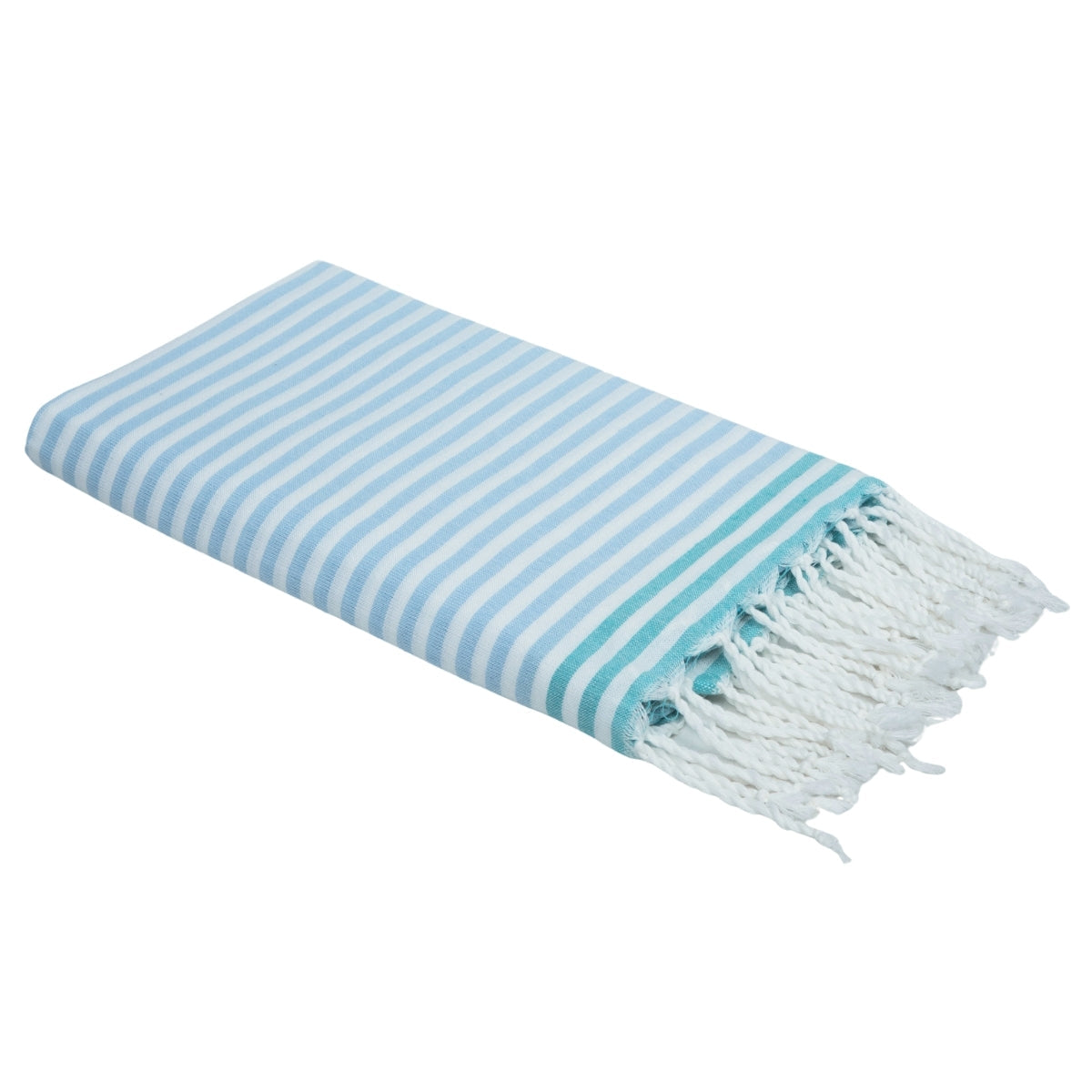 Bora Bora - Fouta Paréo - Bleu Pâle/Vert Turquoise
