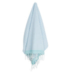 Bora Bora - Fouta Paréo - Bleu Pâle/Vert Turquoise