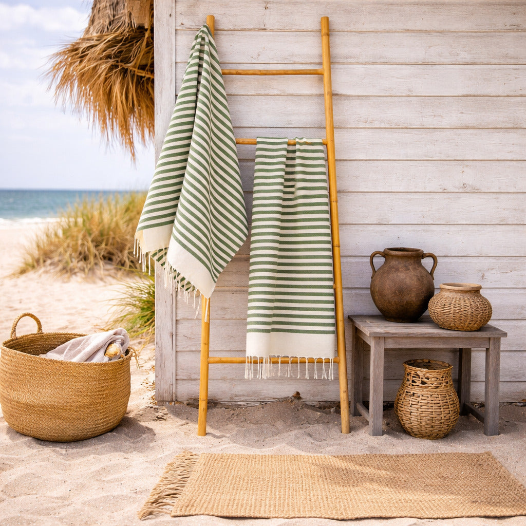 Hossegor - Fouta - Vert Kaki