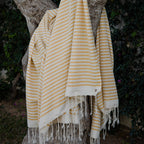Hossegor - Lot De 2 Foutas Xxl - Jaune Moutarde