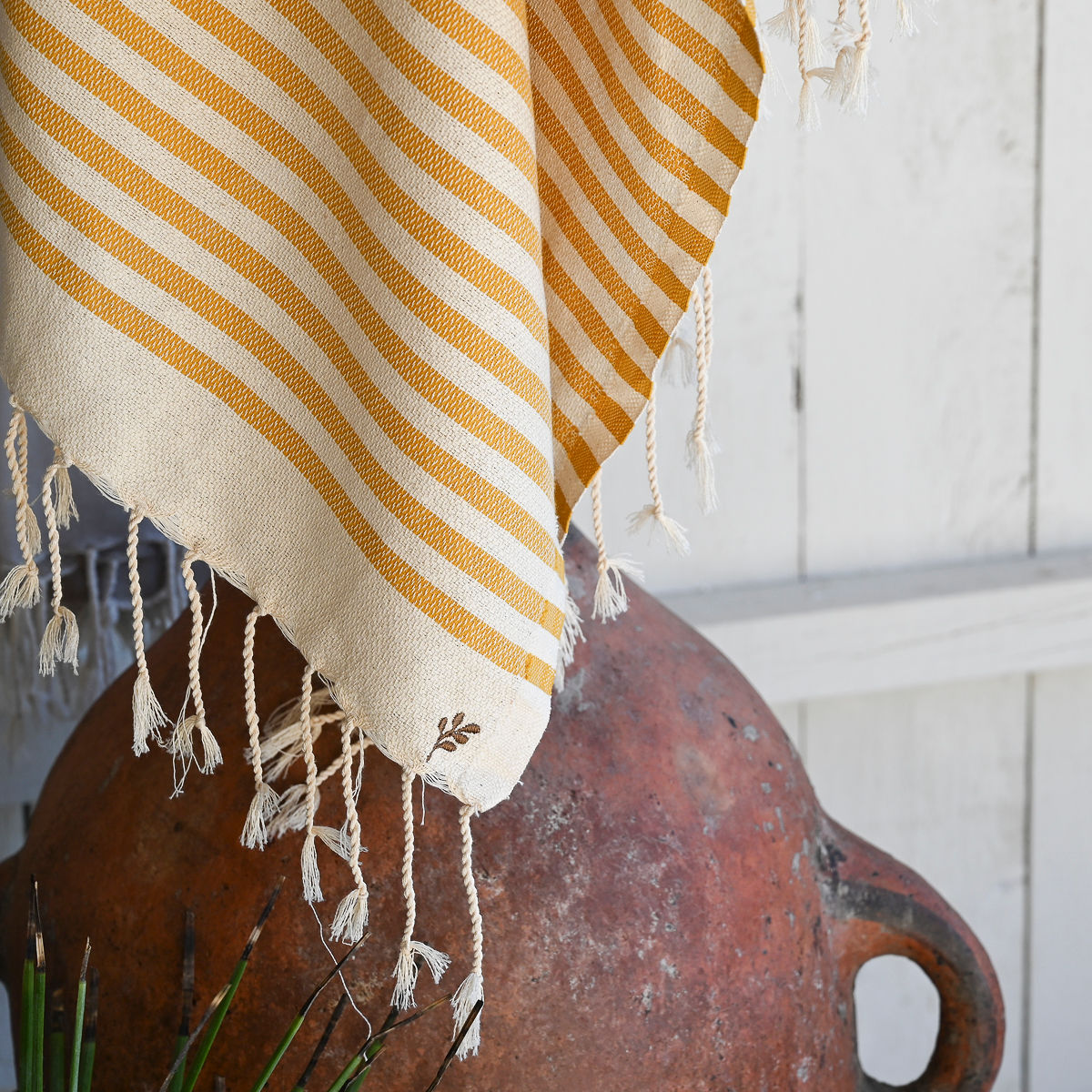Hossegor - Lot De 3 Foutas - Jaune Moutarde