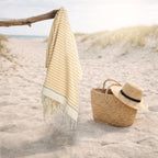 Biarritz - Fouta - Jaune Moutarde/Tilleul