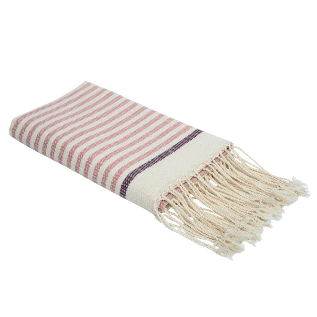 Biarritz - Fouta - Rose Poudré/Prune