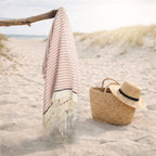 Biarritz - Fouta - Rose Poudré/Prune