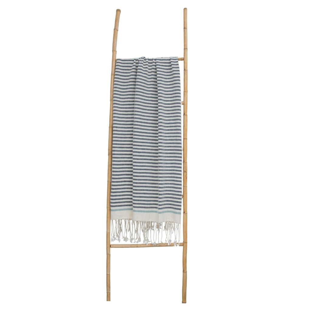 Biarritz - Fouta - Denim/Vert D'Eau