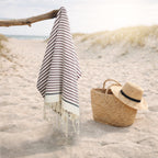 Biarritz - Fouta - Prune/Noir