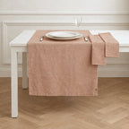 Colette - Chemin De Table + 4 Serviettes - Rouge Tomette
