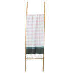 Arcachon - Fouta Tricolore - Rose Pâle/Sauge/Kaki
