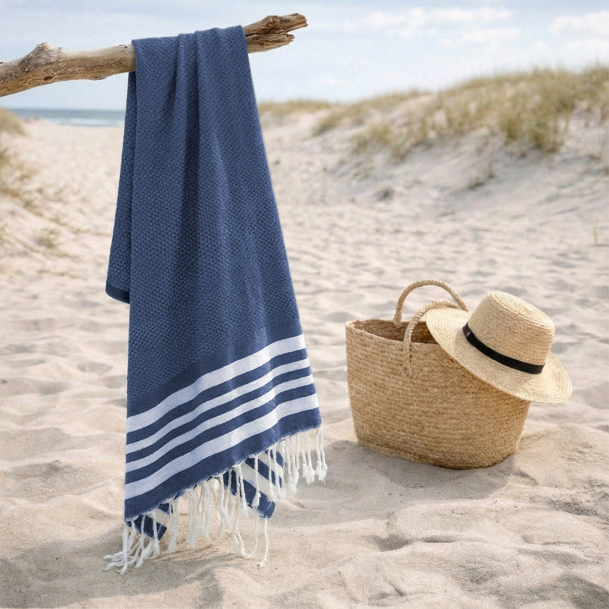 Newport - Fouta - Bleu Denim