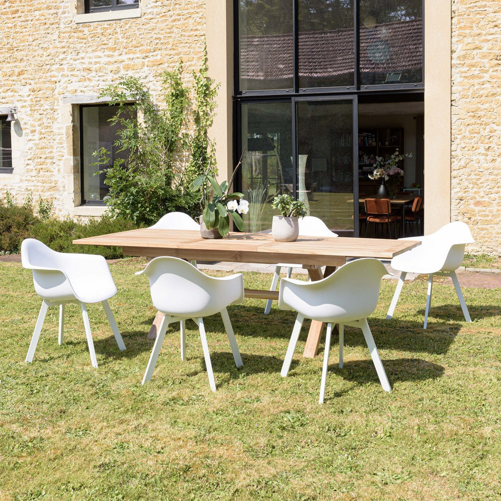 Malo - Lot De 6 Fauteuils Jardin - Blanc