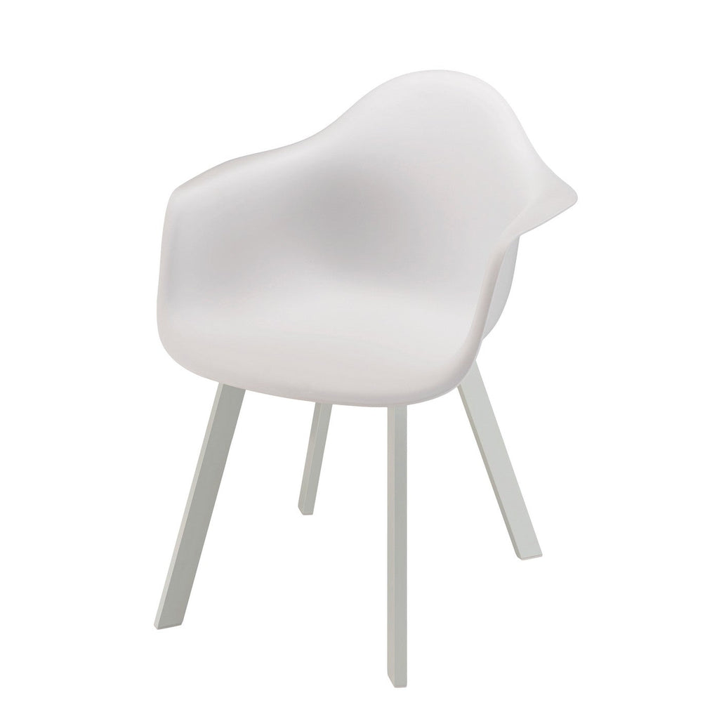 Malo - Lot De 6 Fauteuils Jardin - Blanc