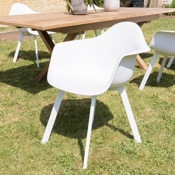 Malo - Lot De 6 Fauteuils Jardin - Blanc