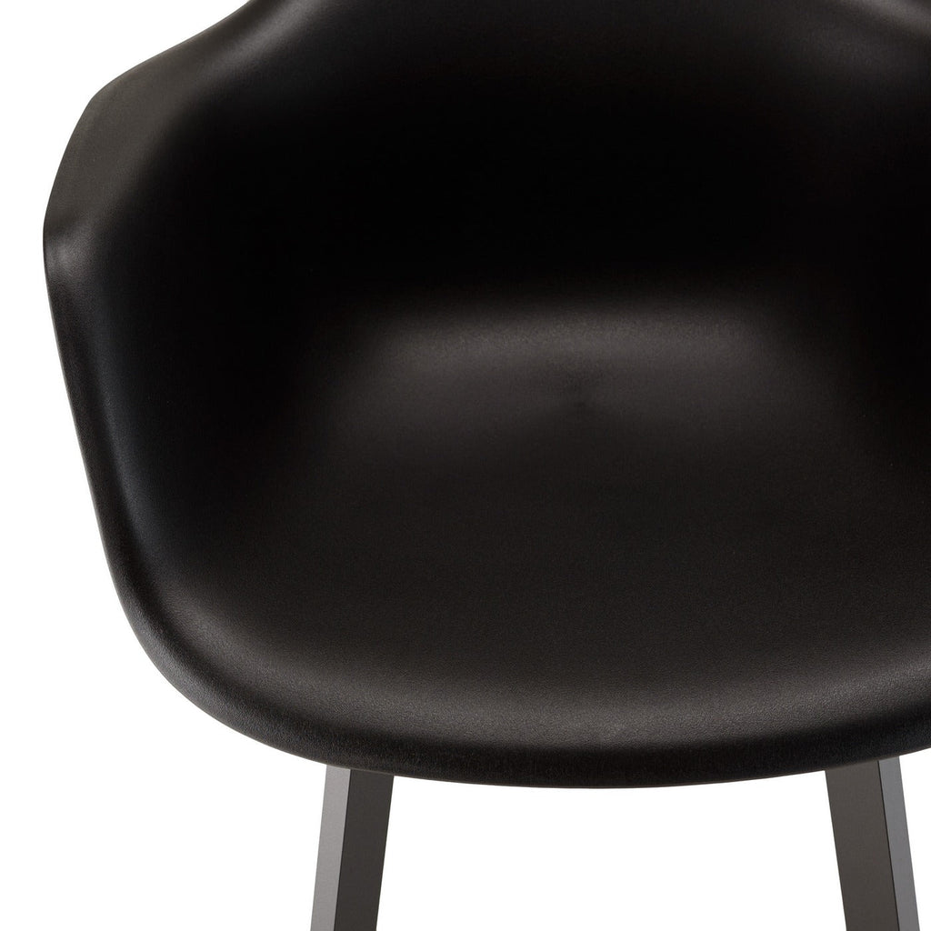Malo - Lot De 6 Fauteuils Jardin - Noir