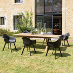 Malo - Lot De 6 Fauteuils Jardin - Noir