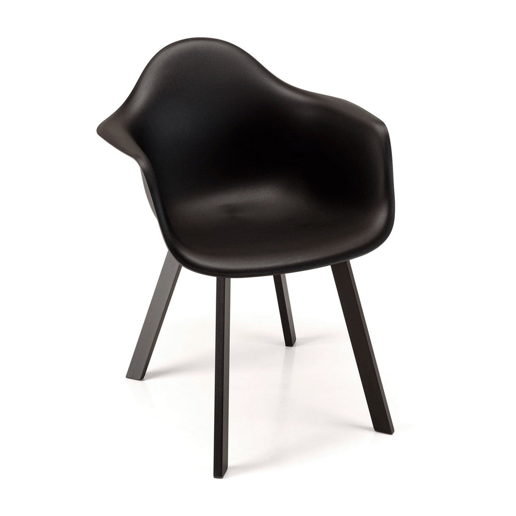 Malo - Lot De 6 Fauteuils Jardin - Noir