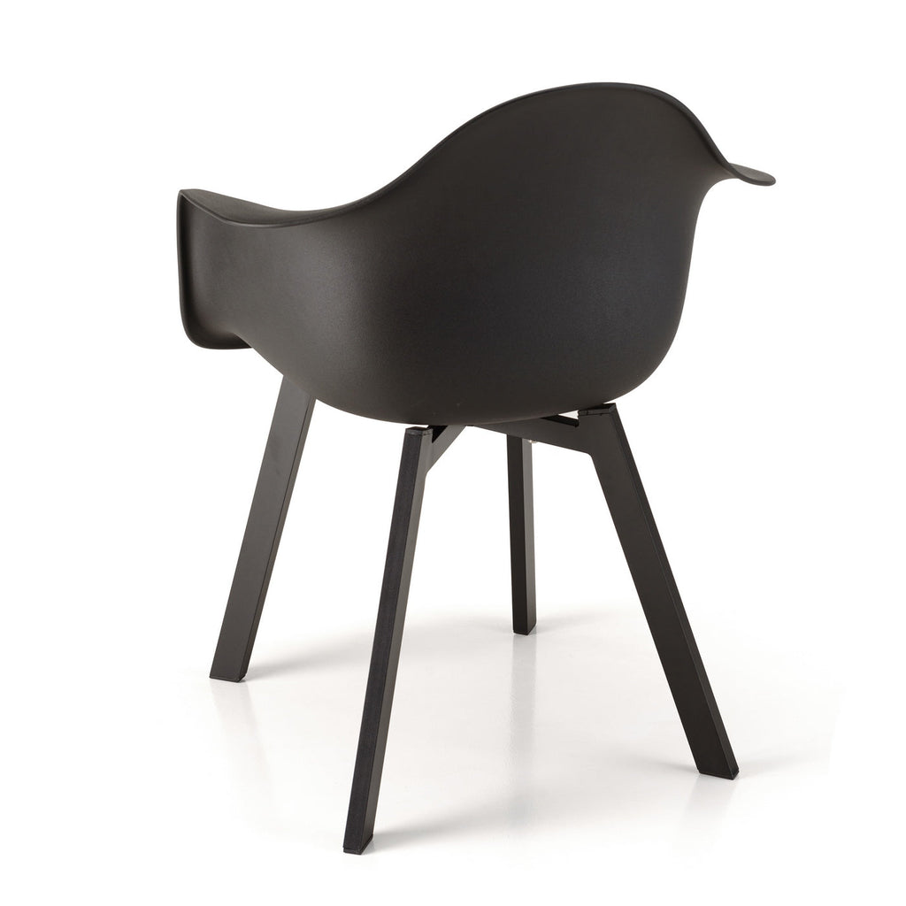 Malo - Lot De 6 Fauteuils Jardin - Noir