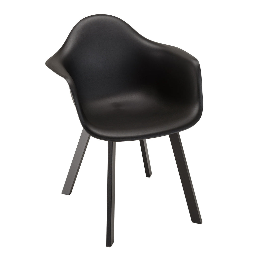 Malo - Lot De 6 Fauteuils Jardin - Noir