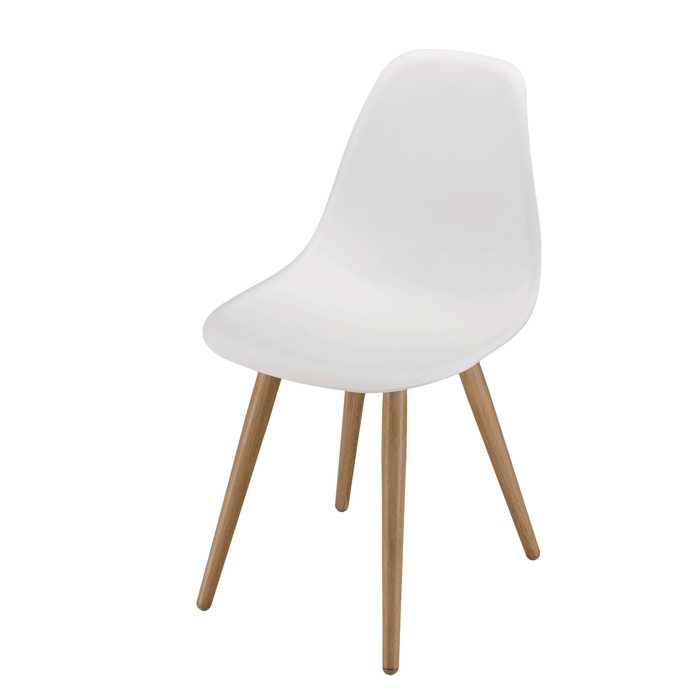 Malo - Lot De 2 Chaises Jardin - Bois Clair/Blanc