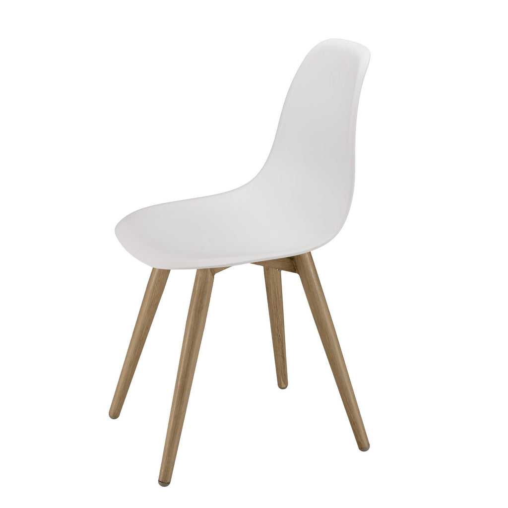 Malo - Lot De 2 Chaises Jardin - Bois Clair/Blanc