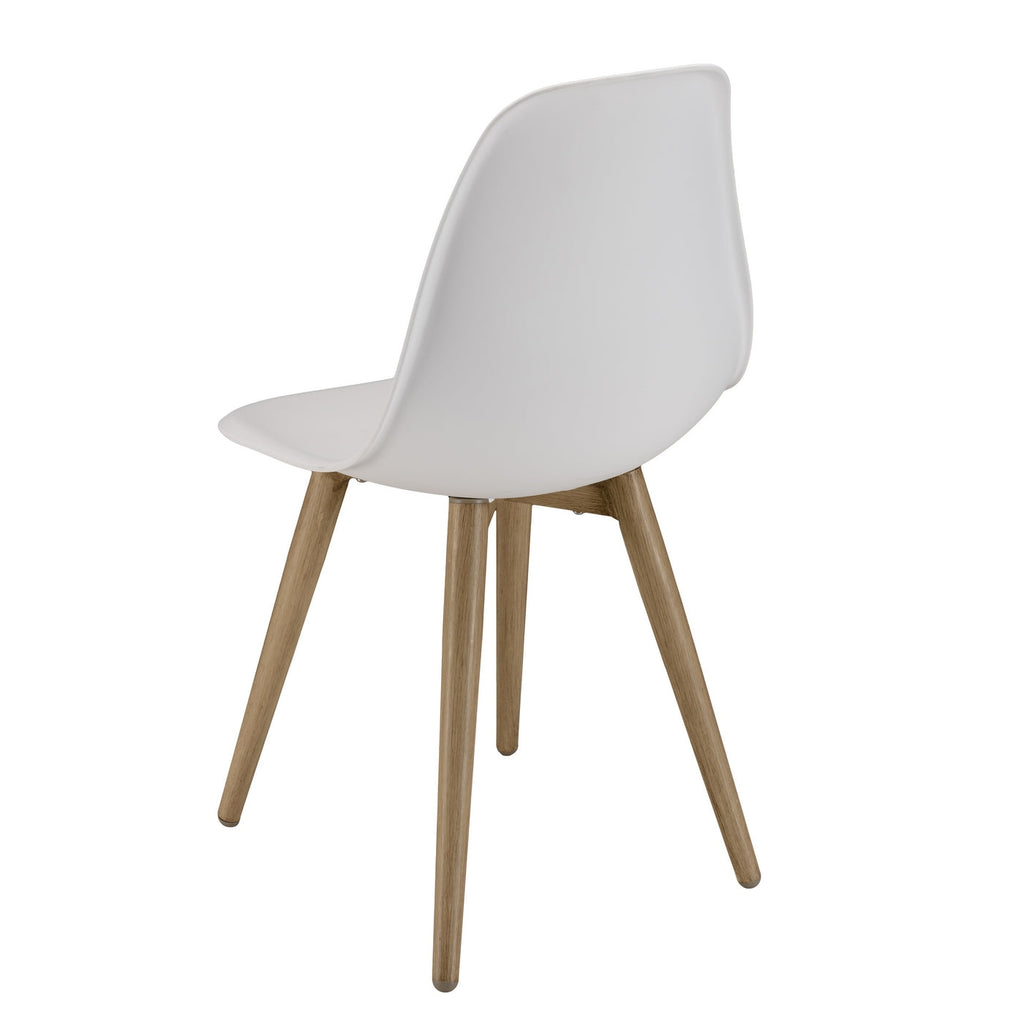Malo - Lot De 2 Chaises Jardin - Bois Clair/Blanc