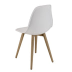 Malo - Lot De 2 Chaises Jardin - Bois Clair/Blanc