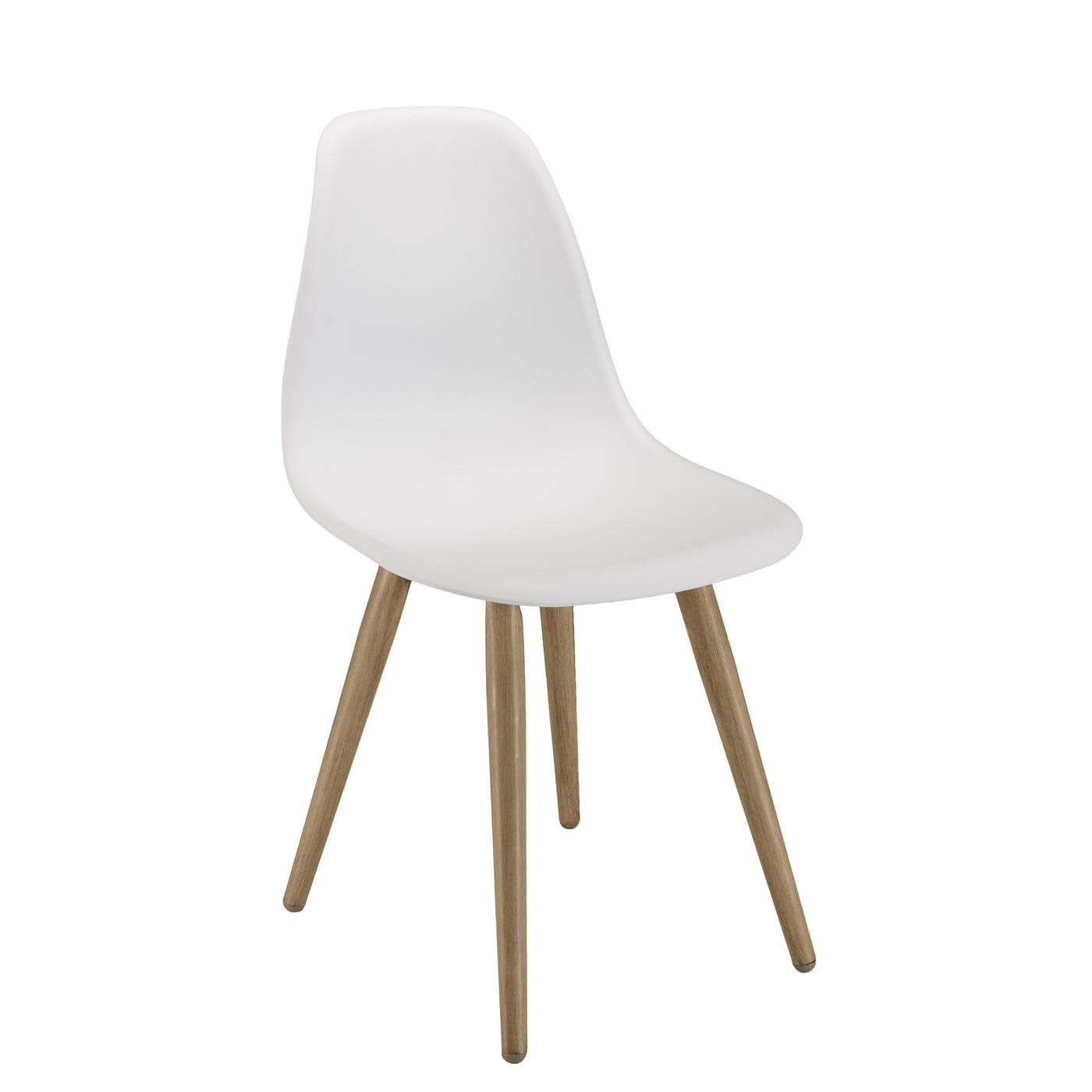Malo - Lot De 2 Chaises Jardin - Bois Clair/Blanc